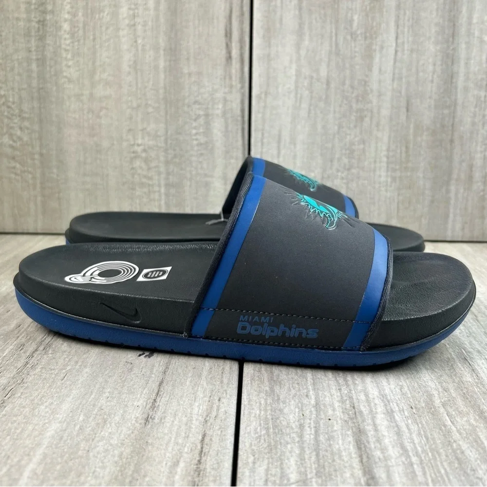 Nike x NFL Miami Dolphins‎ Offcourt Slides Recovery Comfort Sandals Men’s Size 9
